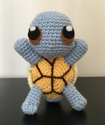 Crocheted squirtle