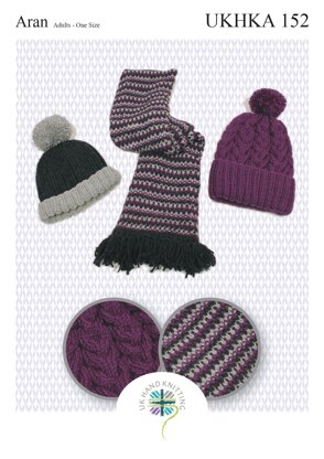 UKHKA 152 Pompom Hat - UKHKA152pdf - Downloadable PDF