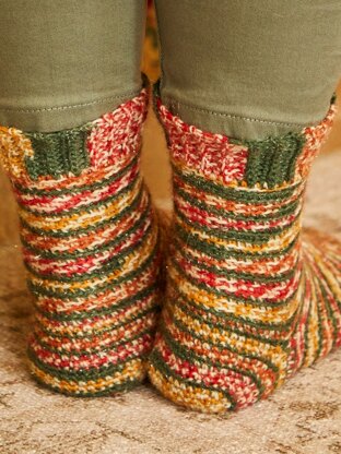 Ember Crochet Socks in West Yorkshire Spinners Signature Sparkle 4ply - Downloadable PDF