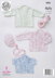 Cardigans and Bonnet in King Cole Giza Cotton Sorbet - 5001 - Downloadable PDF