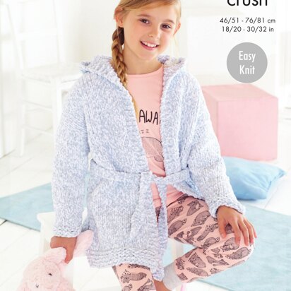 Dressing Gowns in King Cole Yummy Crush - 5602 - Downloadable PDF