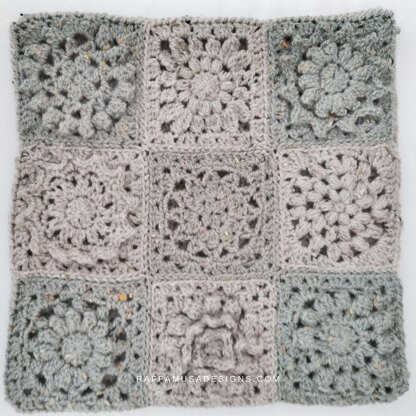 9 Floral Squares