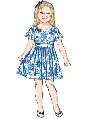 Butterick Girls' Dress, Jumpsuit and Romper B6908 - Paper Pattern, Size 7-8-10-12-14