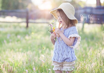 "Wisteria" lace top or poncho