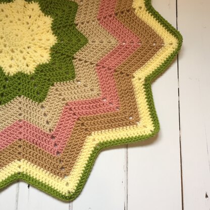 12-point star blanket with Paintbox yarn