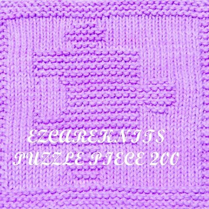 Puzzle Piece 200 - knitting pattern