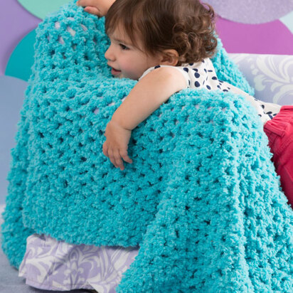 Nap Time Baby Blanket in Red Heart Buttercup - LW4586 - Downloadable PDF