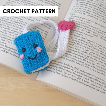 Amigurumi 'Book lover' bookmark crochet pattern Crochet pattern by Daphne  Vlastari