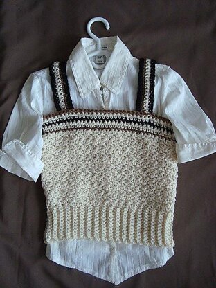 681 CROCHET TANK TOP, age 1 to adult XXXL