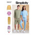 Simplicity Unisex Knits Only Tops, Pants and Shorts S9337 - Paper Pattern, Size A (XS-S-M-L-XL)