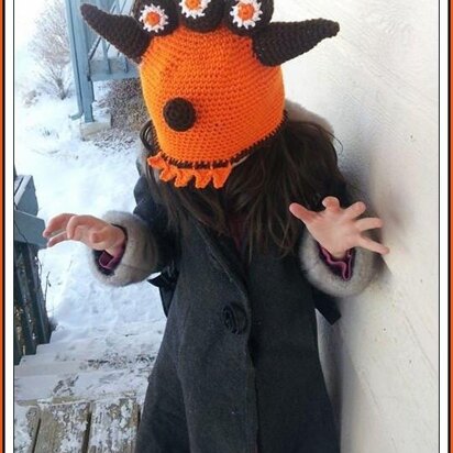 Crochet 3 Eyed Alien Hat Pattern A Cute Ogre Monster