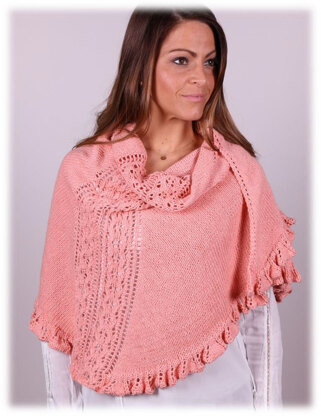 Shawl in Plymouth Yarn Cashmere De Cotone - 2991