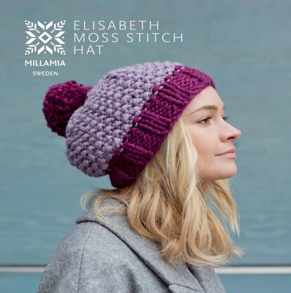 Elisabeth Moss Hat - Knitting Pattern in MillaMia Naturally Soft Super Chunky