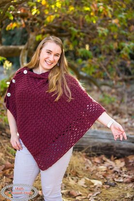 Textured Fall Poncho