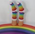 Ladies Simple Rainbow Socks Circular