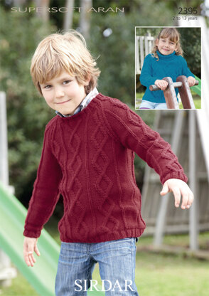 Boys and Girls Sweaters in Sirdar Supersoft Aran - 2395 - Downloadable PDF