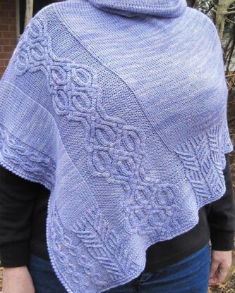 Thurso Cabled Poncho