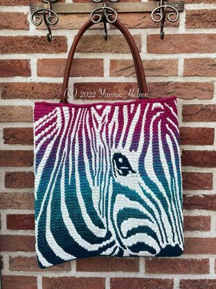 Heads or Tails Zebra Mosaic Bag / Pillow