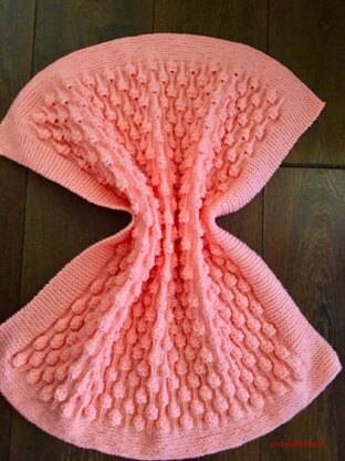 Popcorn baby blanket