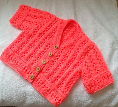 Summer Bright girls short sleeve cardigan