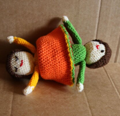 Little Amigurumi Topsy Turvy Doll