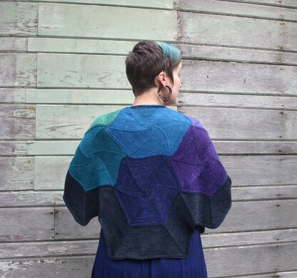 Prismatic Honeycomb Shawl