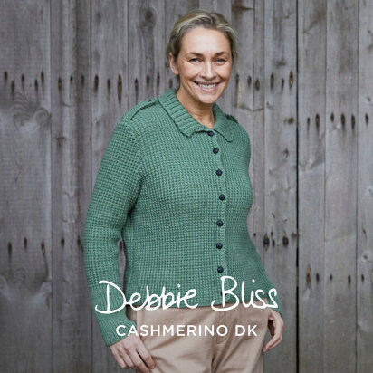 Sideways Cable Top - Knitting Pattern For Women in Debbie Bliss Cashmerino  Aran by Debbie Bliss