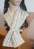 Noelle - mock cable keyhole scarf