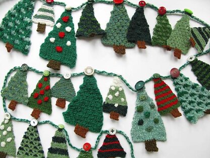 Christmas Tree Advent Garland