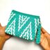 Geometric Pouch with Wristlet