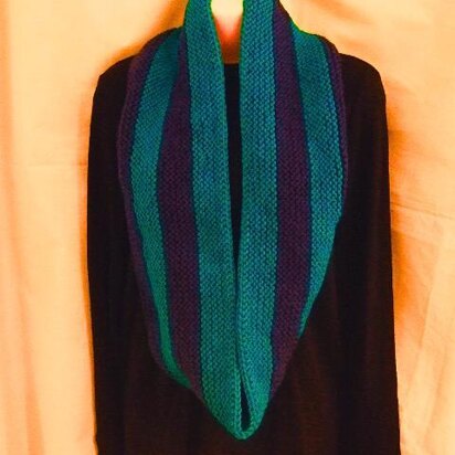 Easy Colour Block Infinity Scarf