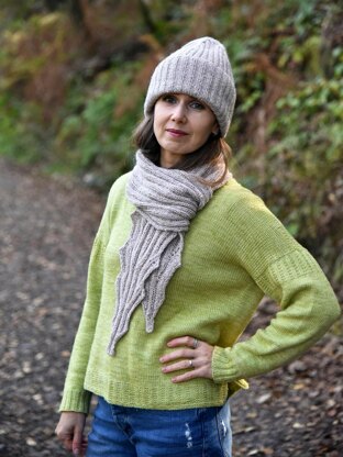 Morning Mist Hat and Scarf set