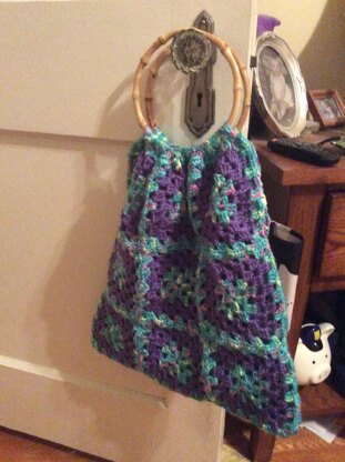 Granny square purse