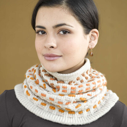 Harvest Stitched Cowl in Lion Brand Wool-Ease - 90712AD
