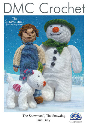 The Snowman, The Snowdog and Billy in DMC Petra Crochet Cotton Perle No. 3 - 15033L/2