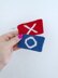 Red X Blue O keychain Squid Game inspired