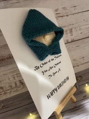 Knit and Print The Traitors Inspired Knitting Pattern Make Your Own Card PDF Instant Download
