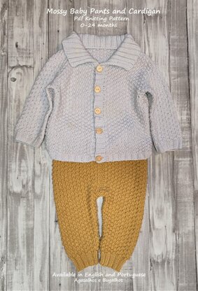 Mossy Baby Pants and Cardigan | 0-24 months