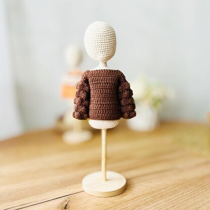 Crochet doll clothes pattern, amigurumi clothes, doll sweaters, doll clothes, Autumn sweaters