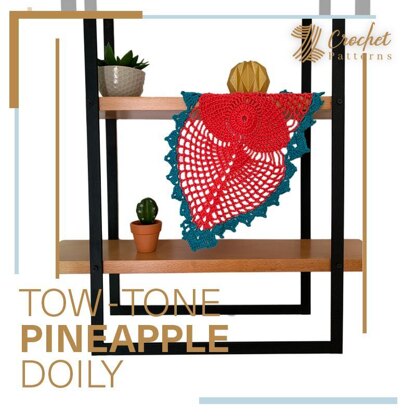 Tow-Tone Pineapple Doily