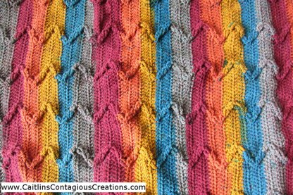 Zig Zag Autumn Poncho