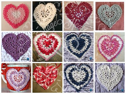 Build-a-Heart, Lacy Heart Applique or Ornament