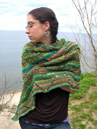 Cutting Ferns Shawl