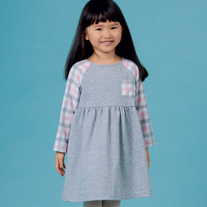 Simplicity S8998 Children's Easy-To-Sew Sportswear Dress, Top, Pants - Paper Pattern, Size 3-4-5-6-7-8