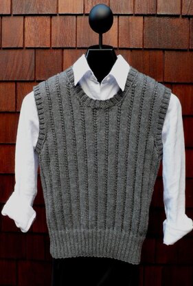 MS 202 Ribbed Pullover Vest