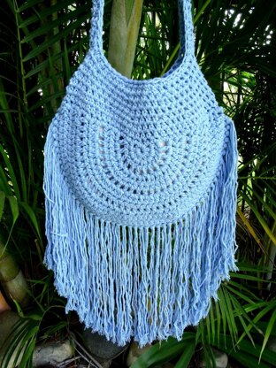 Crochet Boho Tassel Bag