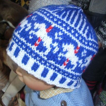 Carousel baby beanie