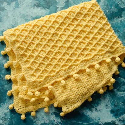 Honeycomb baby blanket