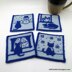 Cats in Winter Coasters