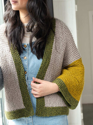 Noreen Cardigan in Berroco Lanas Quick - Downloadable PDF